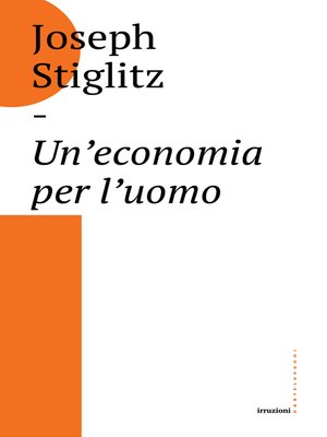 cover image of Un'economia per l'uomo